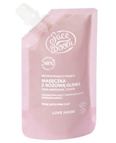 podgląd produktu FaceBoom detoksykująco-kojąca maseczka z różową glinką do cera mieszana i tłusta 40 g