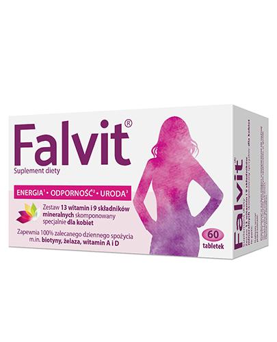 podgląd produktu Falvit zestaw witamin i minerałów dla kobiet 60 tabletek