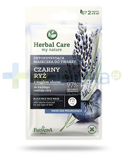 zdjęcie produktu Farmona Herbal Care Czarny ryż z węglem ubame maseczka detoksykująca 2x 5 ml
