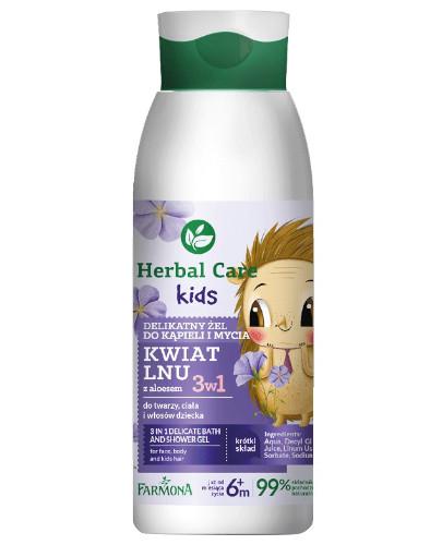 podgląd produktu Farmona Herbal Care Kids 3w1 delikatny żel do kąpieli oraz mycia 400 ml