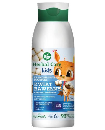podgląd produktu Farmona Herbal Care Kids kremowa emulsja do mycia 400 ml