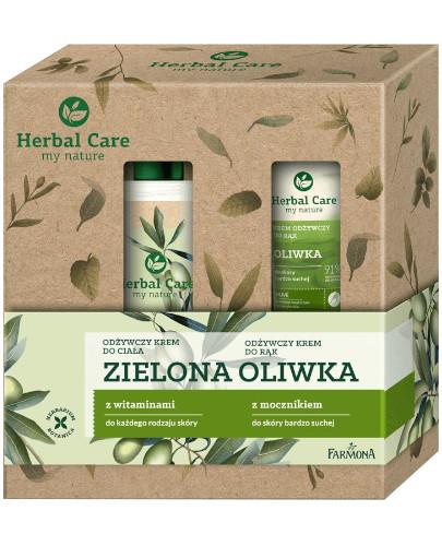 podgląd produktu Farmona Herbal Care odżywczy krem do ciała zielona oliwka 400 ml + krem odżywczy do rąk oliwka 100 ml [ZESTAW]