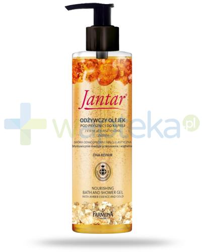 podgląd produktu Farmona Jantar DNA Repair odżywczy olejek pod prysznic i do kąpieli z esencją bursztynową i złotem 400 ml