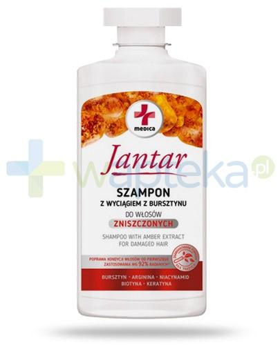 podgląd produktu Farmona Jantar Medica szampon z wyciągiem z bursztynu do włosów zniszczonych 330 ml