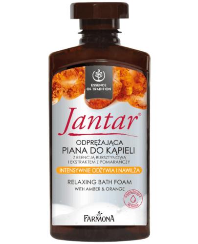 podgląd produktu Farmona Jantar odprężająca piana do kąpieli z esencją bursztynową i ekstraktem z pomarańczy 330 ml