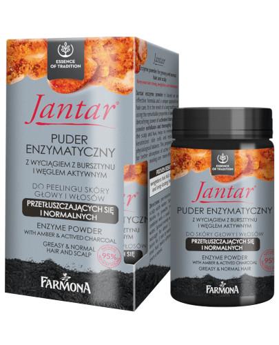 podgląd produktu Farmona Jantar puder enzymatyczny z wyciagiem z bursztynu i węglem do skóry głowy i włosów 30 g