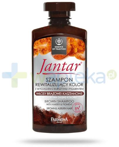 podgląd produktu Farmona Jantar szampon rewitalizujący kolor włosy brązowe i kasztanowe 330 ml