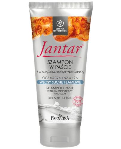 podgląd produktu Farmona Jantar szampon w paście do włosów suchych i łamliwych 200 ml
