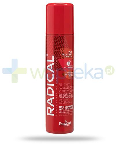podgląd produktu Farmona Radical 2w1 suchy szampon z odżywką do włosów zniszczonych i osłabionych 180 ml