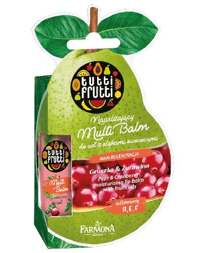 podgląd produktu Farmona Tutti Frutti nawilżający multi balm do ust z olejkami owocowymi gruszka i żurawina 12 ml