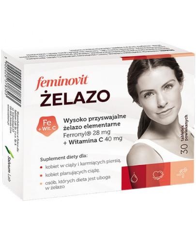 zdjęcie produktu Feminovit Żelazo 30 tabletek