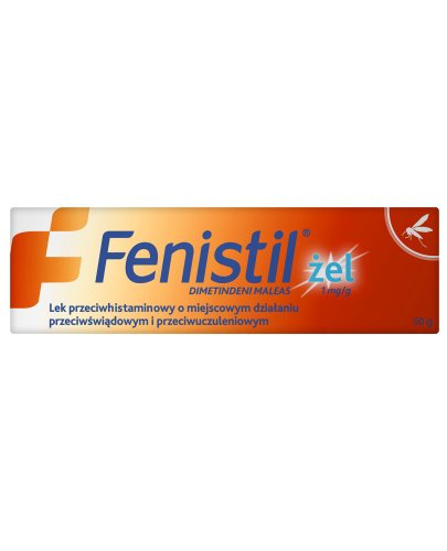 zdjęcie produktu Fenistil żel 0,1% na ukąszenia owadów 50 g