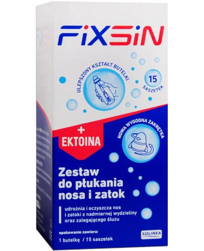 zdjęcie produktu FixSin Zestaw do płukania nosa i zatok podstawowy 240 ml + 15 saszetek