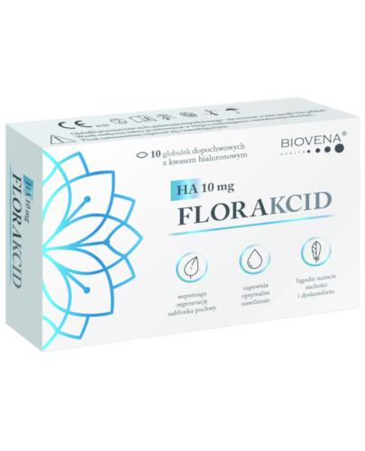 podgląd produktu Florakcid HA 10 mg 10 globulek dopochwowych