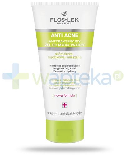 podgląd produktu Flos-Lek Anti Acne antybakteryjny żel do mycia twarzy 200 ml
