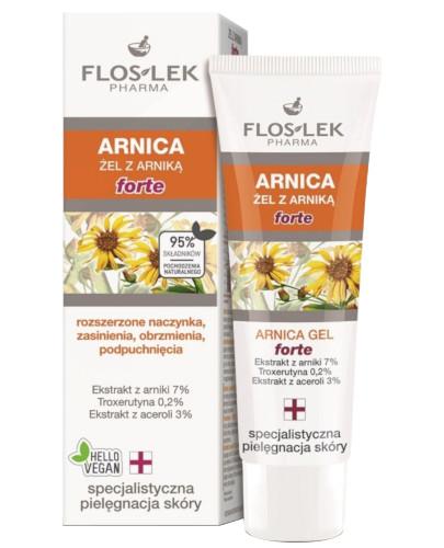podgląd produktu Flos-Lek Arnica Forte żel arnikowy na rozszerzone naczynka sińce potłuczenia obrzmienia 50 ml