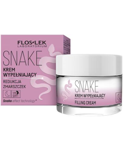 podgląd produktu Flos-lek Snake krem wypełniający na noc 50 ml
