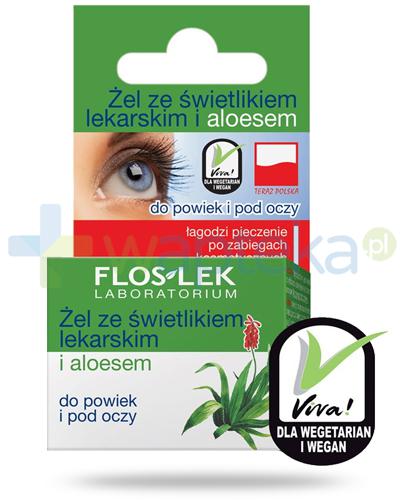 podgląd produktu Flos-Lek żel do powiek i pod oczy ze świetlikiem lekarskim i aloesem 10 g