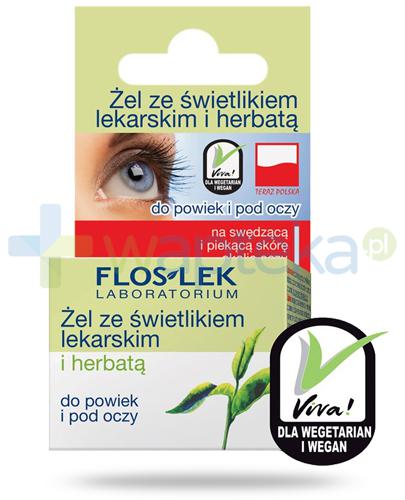 podgląd produktu Flos-Lek żel do powiek i pod oczy ze świetlikiem lekarskim i herbatą 10 g