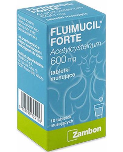 zdjęcie produktu Fluimucil Forte (Fluimucil) 600mg 10 tabletek musujących