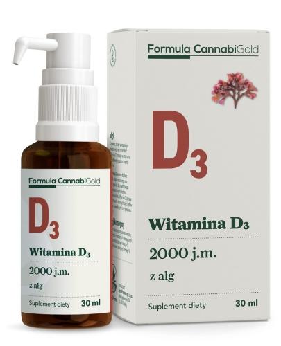 podgląd produktu Formula CannabiGold Witamina D3 z alg 30 ml