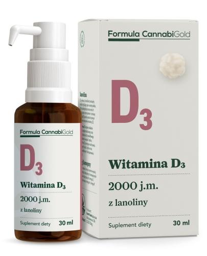 podgląd produktu Formula CannabiGold Witamina D3 z lanoliny 30 ml