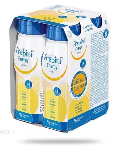 podgląd produktu Frebini Energy Drink Banan dietetyczny środek spożywczy 4 x 200 ml