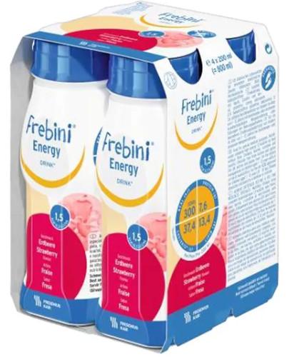 zdjęcie produktu Frebini Energy Fibre Drink o smaku truskawkowym 4 x 200 ml