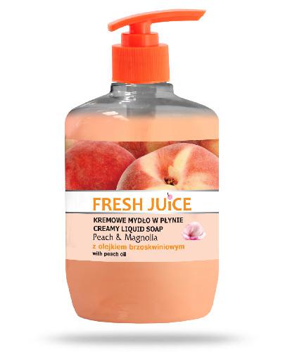 podgląd produktu Fresh Juice kremowe mydło w płynie brzoskwinia i magnolia z olejkiem brzoskwiniowym 460 ml