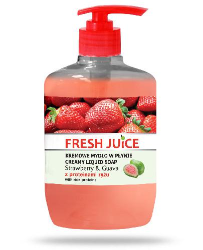 podgląd produktu Fresh Juice kremowe mydło w płynie Strawberry & Guava z proteinami ryżu 460 ml