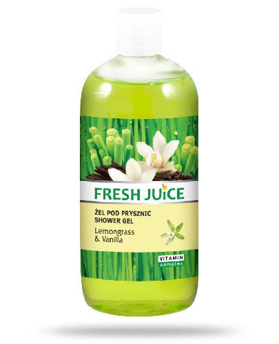 podgląd produktu Fresh Juice żel pod prysznic Lemongrass & Vanilla 500 ml