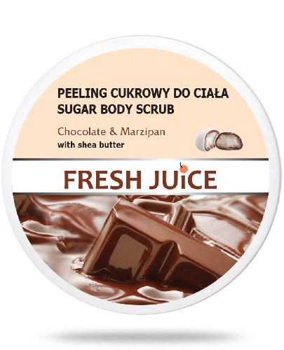podgląd produktu Fresh Juice Peeling cukrowy do ciała Chocolate & Marzipan z masłem shea 225 ml