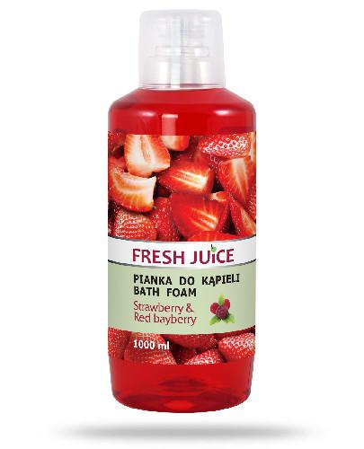 podgląd produktu Fresh Juice pianka do kąpieli Strawberry & Red bayberry 1000 ml