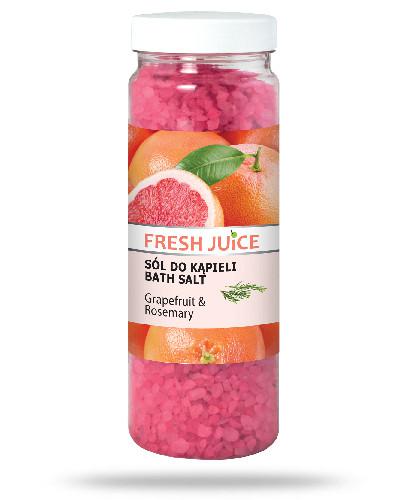 podgląd produktu Fresh Juice sól do kąpieli z ekstraktem z grejpfruta i olejkiem z rozmarynu 700 g