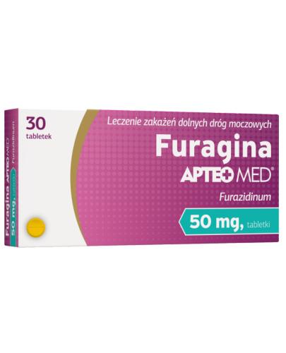 podgląd produktu Furagina 50 mg Apteo Med 30 tabletek