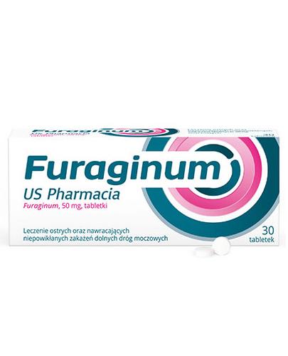 podgląd produktu Furaginum US Pharmacia 50mg leczenie zakażeń dróg moczowych 30 tabletek