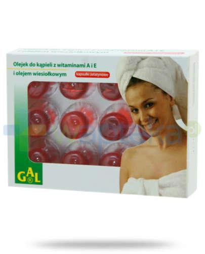 podgląd produktu GAL Olejek do kąpieli z witaminami A i E i olejem wiesiołkowym 3000 mg 12 kapsułek