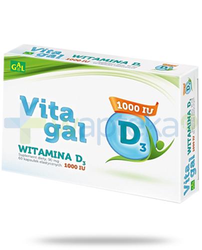 podgląd produktu GAL Vitagal witamina D3 1000 90mg 60 kapsułek
