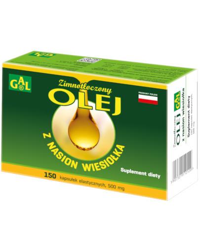 zdjęcie produktu GAL Zimnotłoczony olej z nasion wiesiołka 500 mg 150 kapsułek