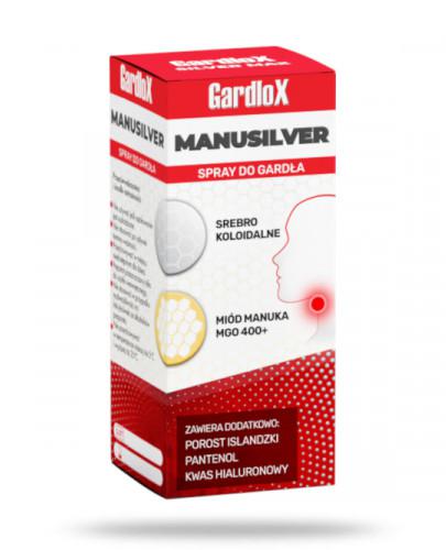 zdjęcie produktu Gardlox Manusilver spray do gardła 30 ml