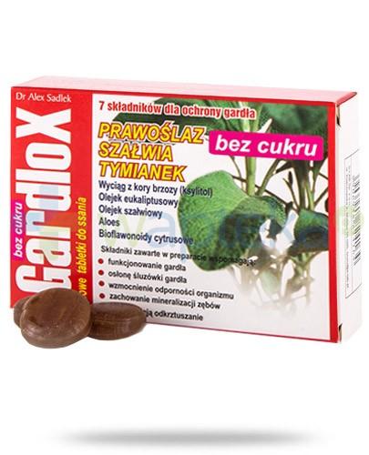 podgląd produktu Gardlox ziołowe tabletki do ssania bez cukru 16 sztuk