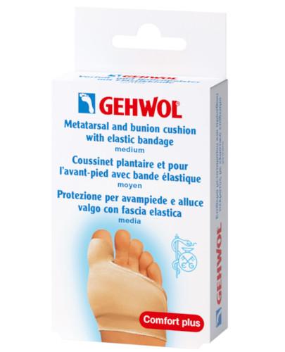 podgląd produktu Gehwol poduszka przeciwuciskowa do przedstopia i na halluksy z elastyczną opaską średnia 1 sztuka