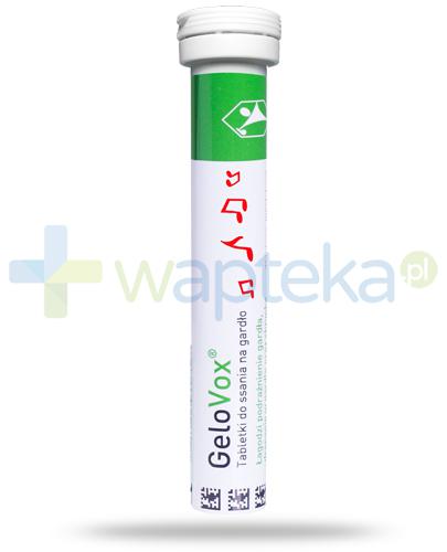 podgląd produktu GeloVox ochrona gardła i głosu smak wiśniowo-mentolowy 20 tabletek do ssania