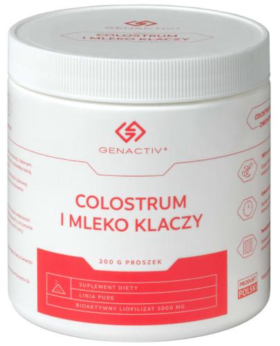 podgląd produktu Colostrum i mleko klaczy Genactiv proszek 200 g [Immuno Colostrum EQ]