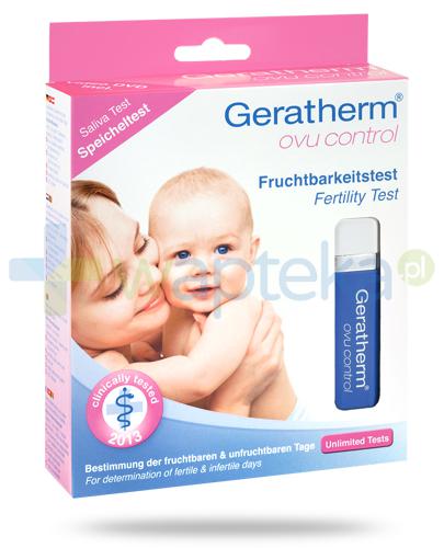 podgląd produktu Geratherm Ovu Control test owulacyjny ze śliny do określania dni płodnych i niepłodnych 1 sztuka + Geratherm Early Detect test ciążowy 1 sztuka
