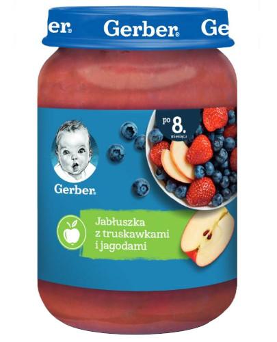 podgląd produktu Nestlé Gerber Jabłuszka z truskawkami i jagodami po 8 miesiącu 190 g