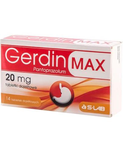zdjęcie produktu Gerdin Max 20 mg 14 kapsułek dojelitowych