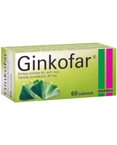 podgląd produktu Ginkofar 40mg 60 tabletek