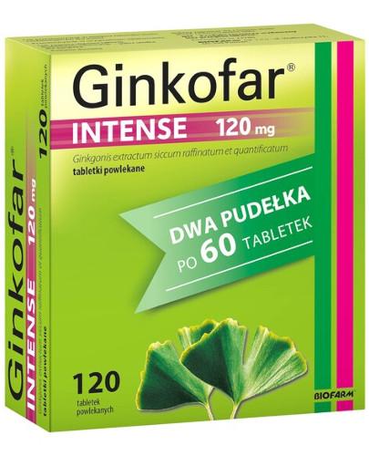 zdjęcie produktu Ginkofar Intense 120mg 2x 60 tabletek