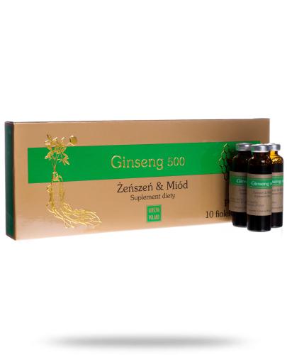 podgląd produktu Ginseng 500 Żeńszeń, miód płyn 10x 10 ml